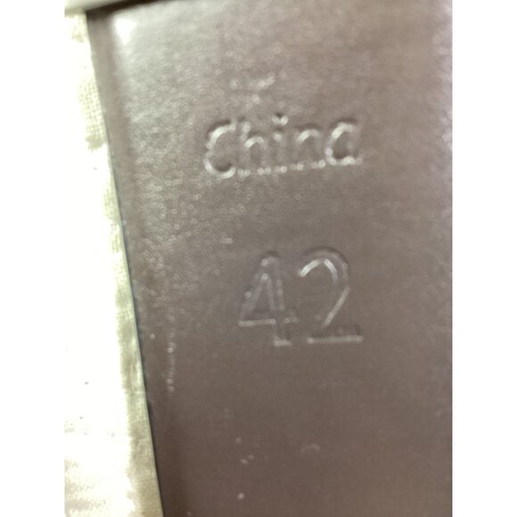 Steve Madden Mens Black Leather Belt Size 42 With Silver Buckle - Picture 3 of 4